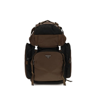 Brown Recycled Polyamide Backpack