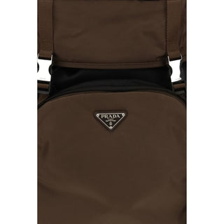 Brown Recycled Polyamide Backpack