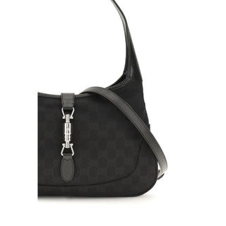 Black Fabric Shoulder Bag