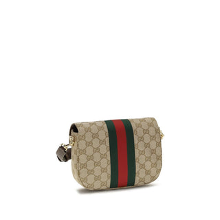 Beige Fabric Shoulder Bag