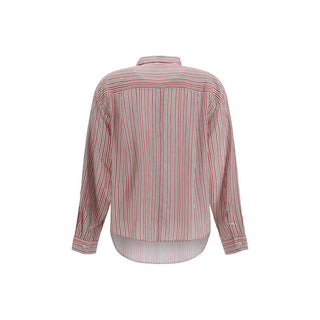 Camisa de algodón con estampado multicolor