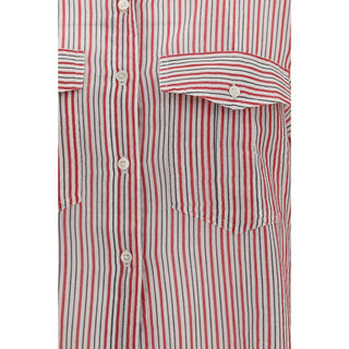 Camisa de algodón con estampado multicolor