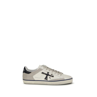 White Calf Leather Bos Taurus Low Top Sneakers