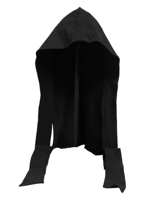 Men Black Cotton Whole Head Fisherman Capello Hat