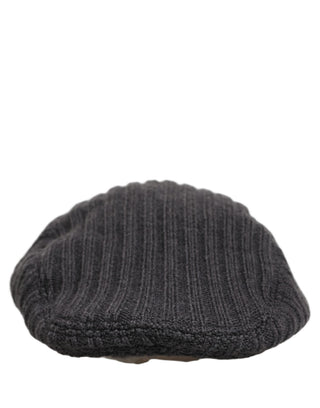 Sombrero Capello tipo boina tejido de lana gris oscuro para hombre