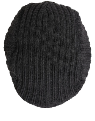 Sombrero Capello tipo boina tejido de lana gris oscuro para hombre