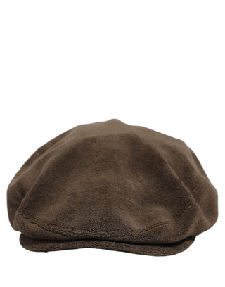 Men Brown Cotton Newsboy Cloth Capello Hat