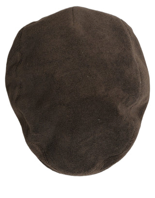 Men Brown Cotton Newsboy Cloth Capello Hat