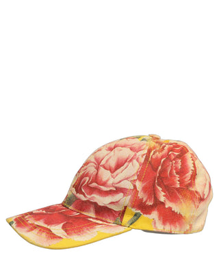 Men Multicolor Cotton Floral Baseball Capello Hat