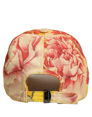 Men Multicolor Cotton Floral Baseball Capello Hat