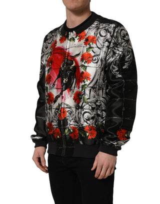 Chaqueta bomber con estampado de toro Majolica multicolor  