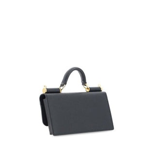 Black Calf Leather Bos Taurus Shoulder Bag