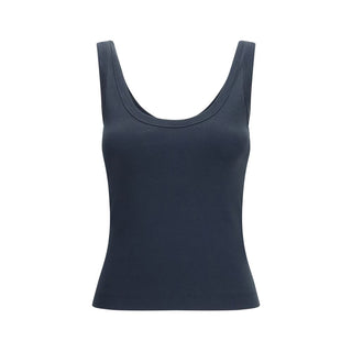Blue Cotton Tank Tops