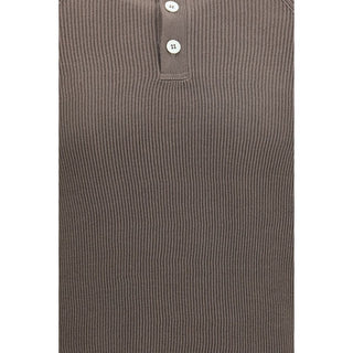 Brown Cotton Polo Shirt