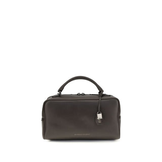 Bolso de hombro de cuero de becerro marrón Bos Taurus  
