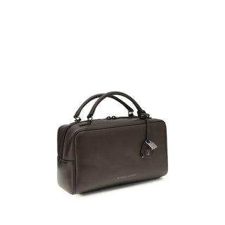 Bolso de hombro de cuero de becerro marrón Bos Taurus  