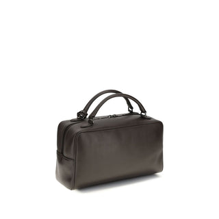Bolso de hombro de cuero de becerro marrón Bos Taurus  