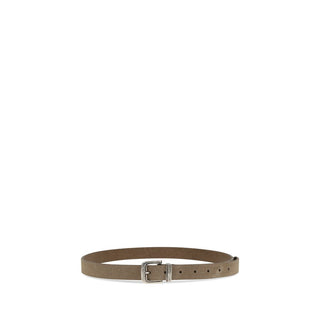 Beige Calf Leather Bos Taurus Thin Belt