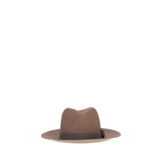 Brown Raffia Fedora