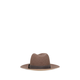 Brown Raffia Fedora