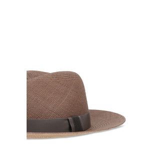 Brown Raffia Fedora
