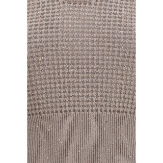 Beige Cotton Tank Tops