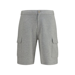 Gray Cotton Bermuda Shorts
