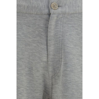 Gray Cotton Bermuda Shorts