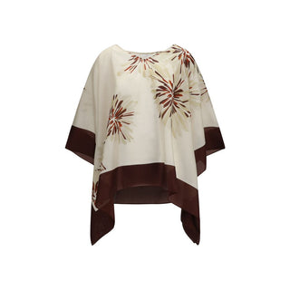 Blusa de seda multicolor