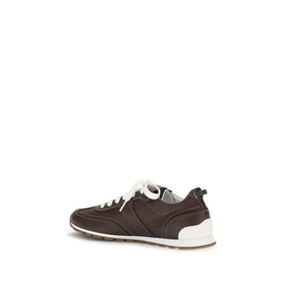Brown Calf Leather Bos Taurus Athletic Sneakers