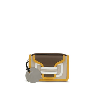 Orange Calf Leather Bos Taurus Shoulder Bag