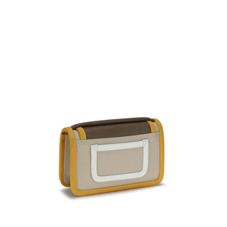 Orange Calf Leather Bos Taurus Shoulder Bag