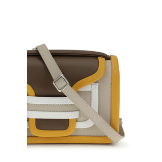 Orange Calf Leather Bos Taurus Shoulder Bag
