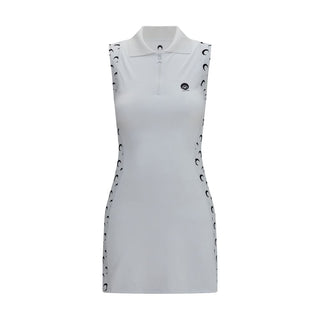 White Polyamide Casual Dress
