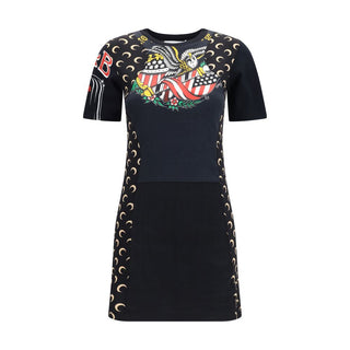 Black Cotton Casual Dress
