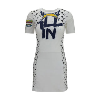 White Cotton Casual Dress