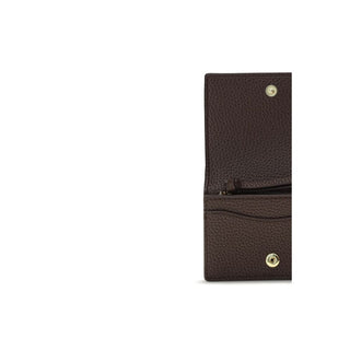 Cartera de poliéster reciclado marrón