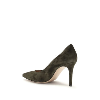 Bicolor Calf Leather Bos Taurus High Heel Pumps