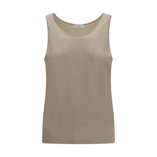 Beige Cashmere Tank Tops