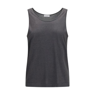Gray Cashmere Tank Tops