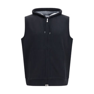 Black Cotton Sweatshirt