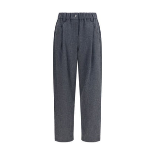 Gray Wool Oves Aries Casual Pants