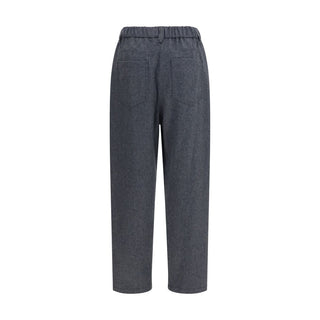 Gray Wool Oves Aries Casual Pants