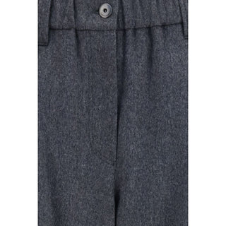 Gray Wool Oves Aries Casual Pants