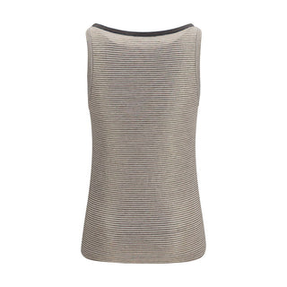 Beige Linen Tank Tops