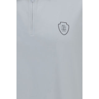 White Polyamide Polo Shirt