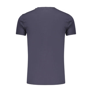 Blue Cotton Men's T-Shirt