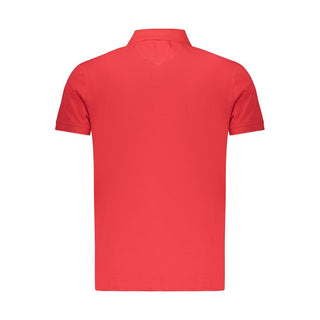 Polo rojo de algodón para hombre
