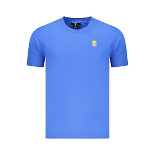 Blue Cotton Men's T-Shirt
