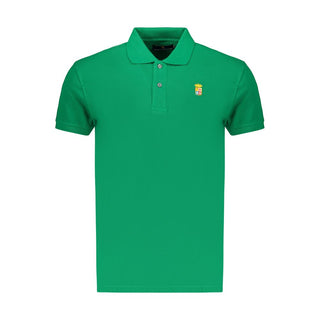 Green Cotton Men's Polo Shirt